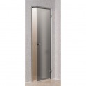 Porte pour Hammam 60 x 190 cm cadre en aluminium