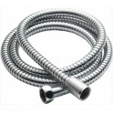 Flexible de douche 130cm Inox chromé format standard 1/2" (15 x 21mm) 