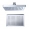 Pommeau de douche carré 15x20cm chromé en ABS 