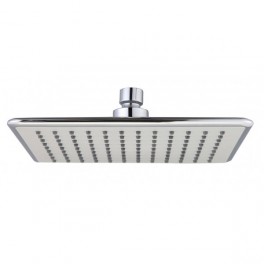 Pommeau de douche carré 17x23cm chromé en ABS 