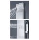 Colonne de douche balnéo en Aluminium Blanc 150X20cm A125