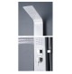 Colonne de douche balnéo en Aluminium Blanc et noir 120X21cm A120